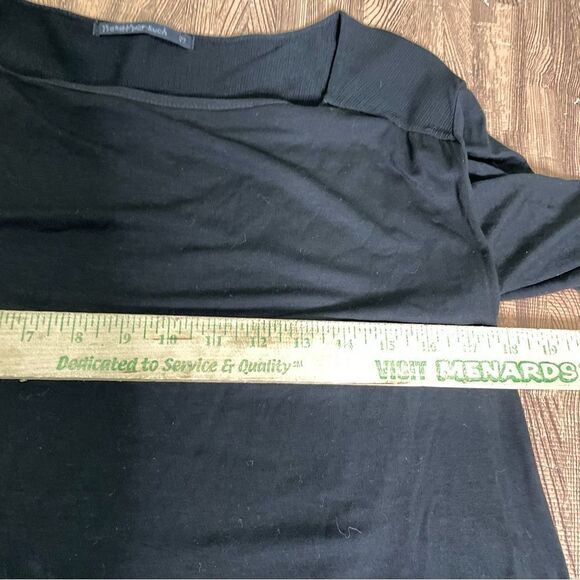 Transit Par-Such Black Long Sleeve Midi Dress Lagenlook Medium Made in‎ Italy - Picture 9 of 11